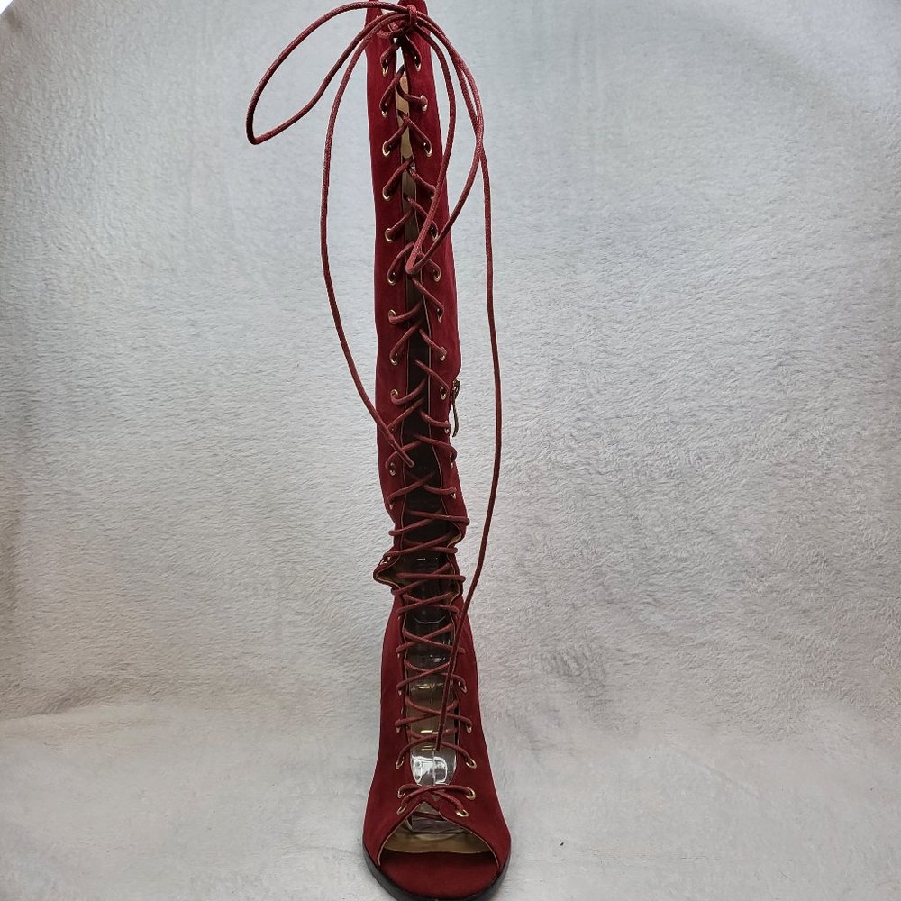 CAPE ROBBIN LACE UP BOOTS Size 6 - Picture 7 of 10
